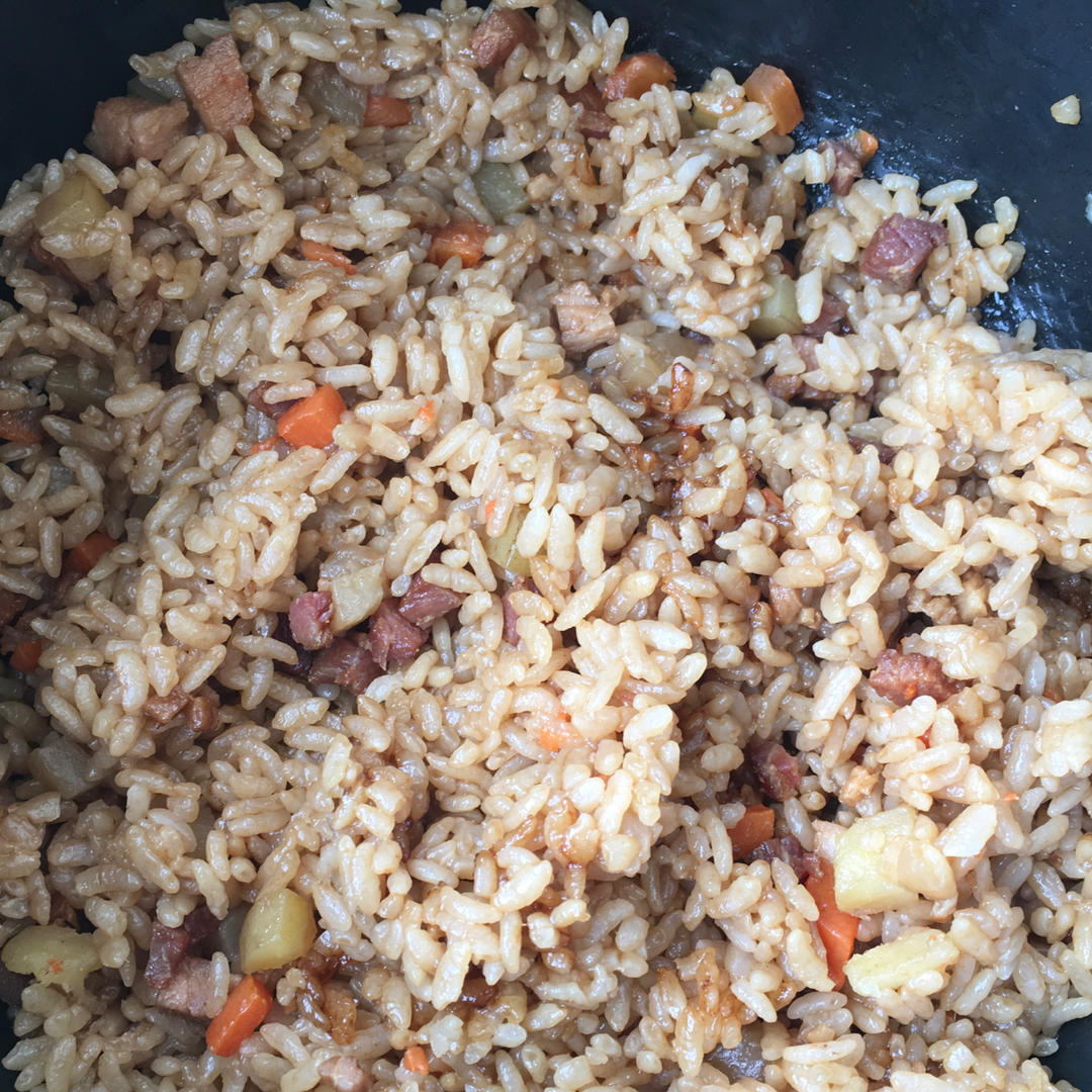 电饭锅版腊肉饭