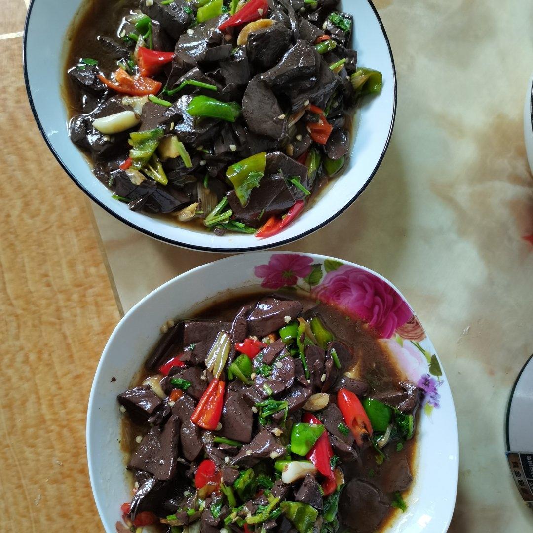 爆炒羊血 经典鲁菜