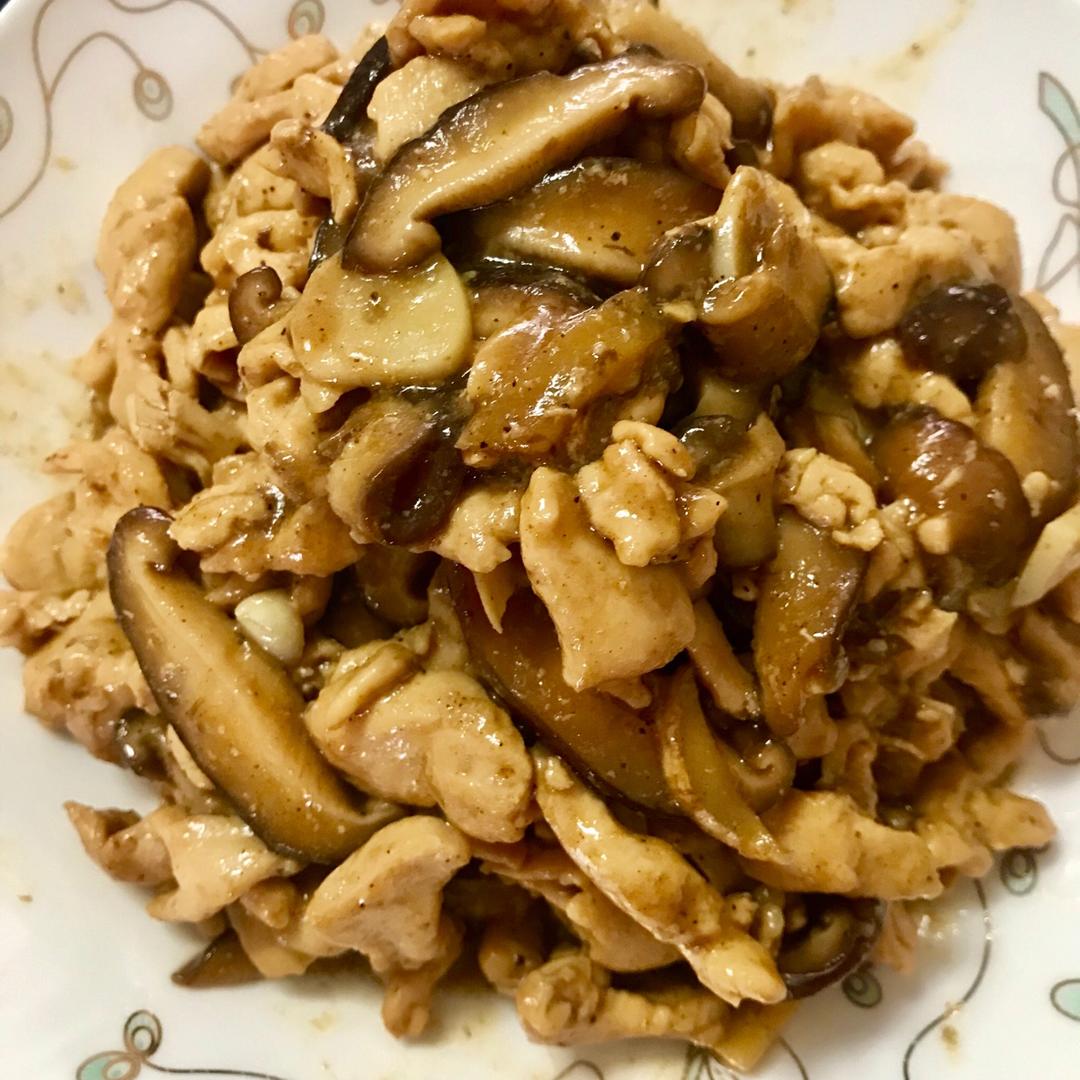 蘑菇滑鸡（香菇滑鸡）