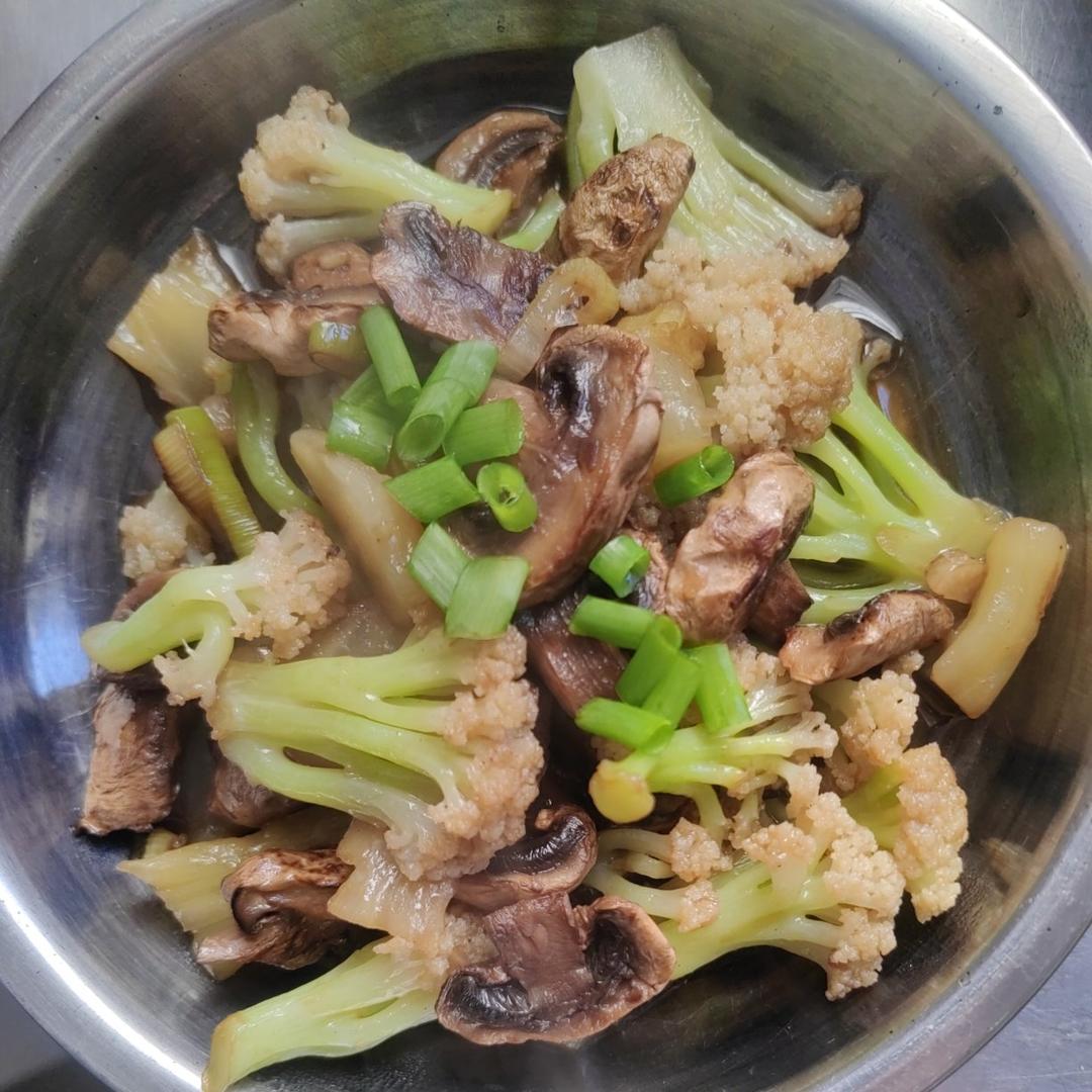 口蘑烧花菜