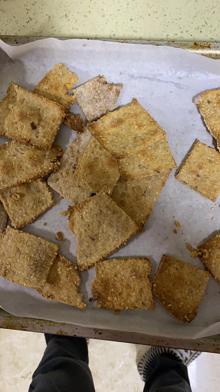 【健康零食】全麦芝麻饼干