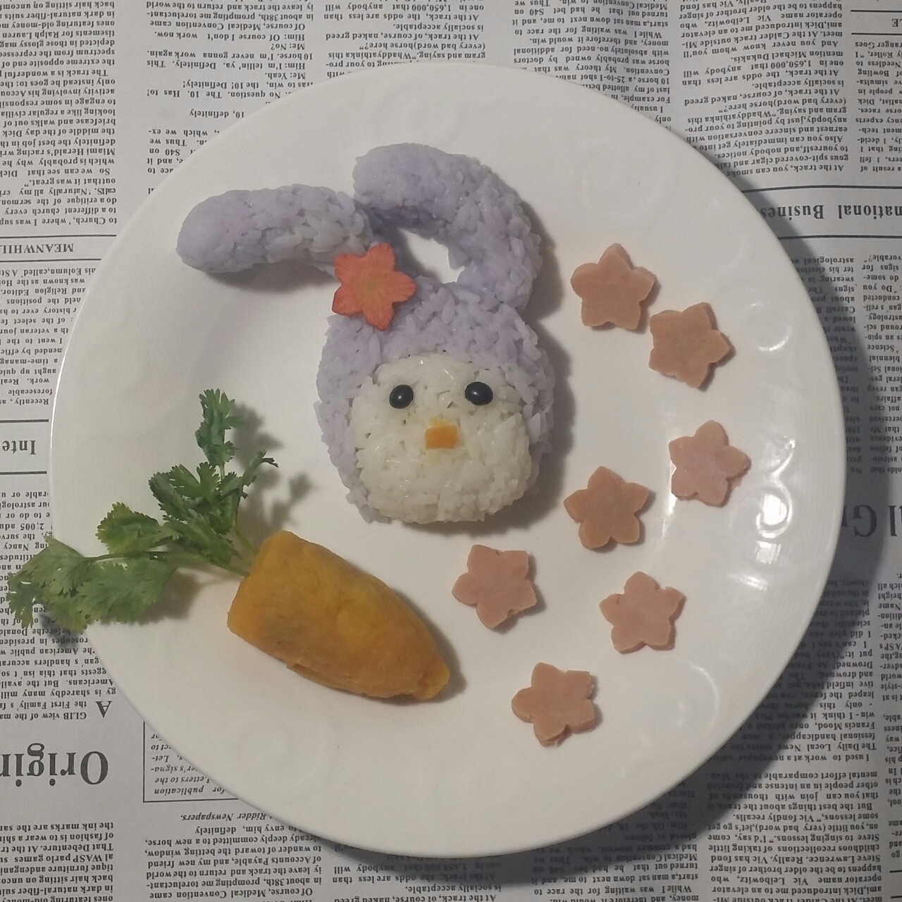 栀子花小黄人饭团