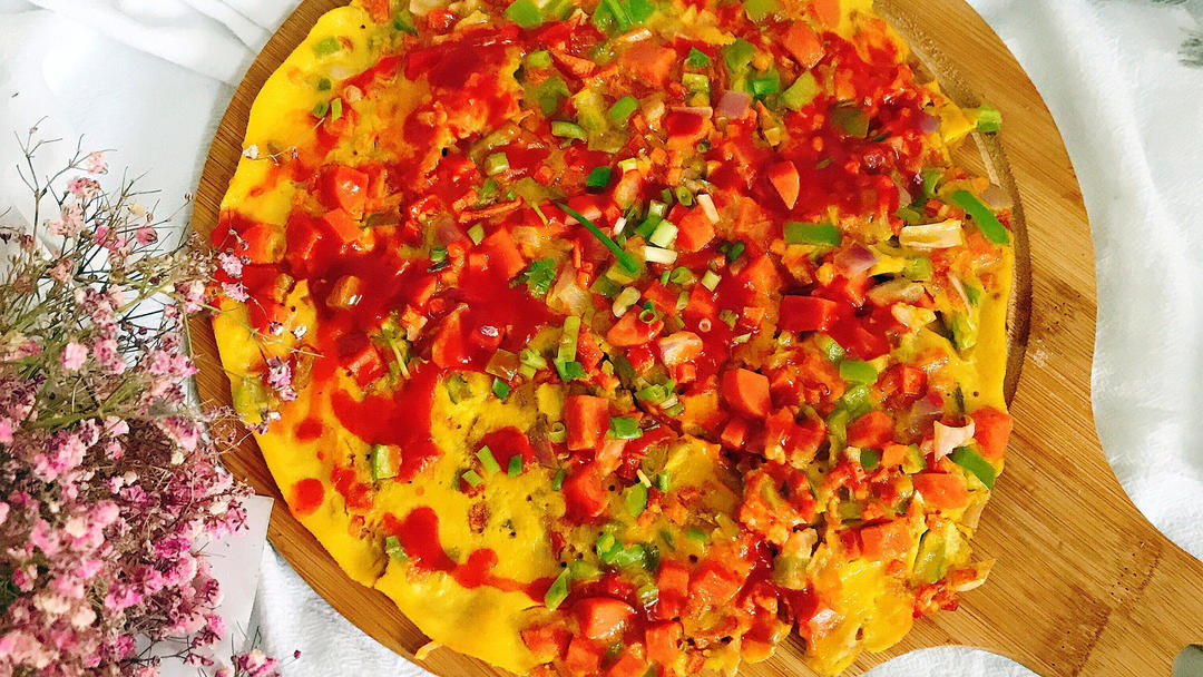 鸡蛋披萨的做法