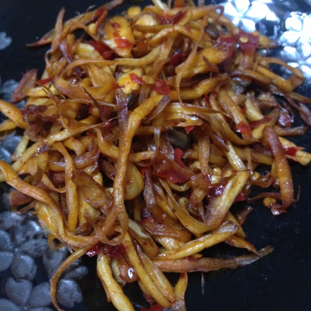 干煸手撕杏鲍菇