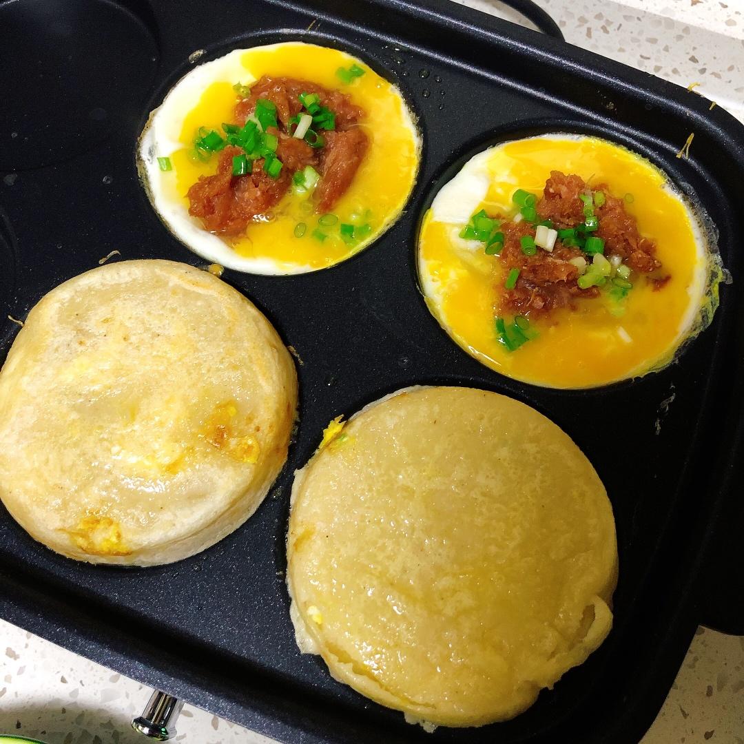早餐霸王~沉甸甸鸡蛋汉堡