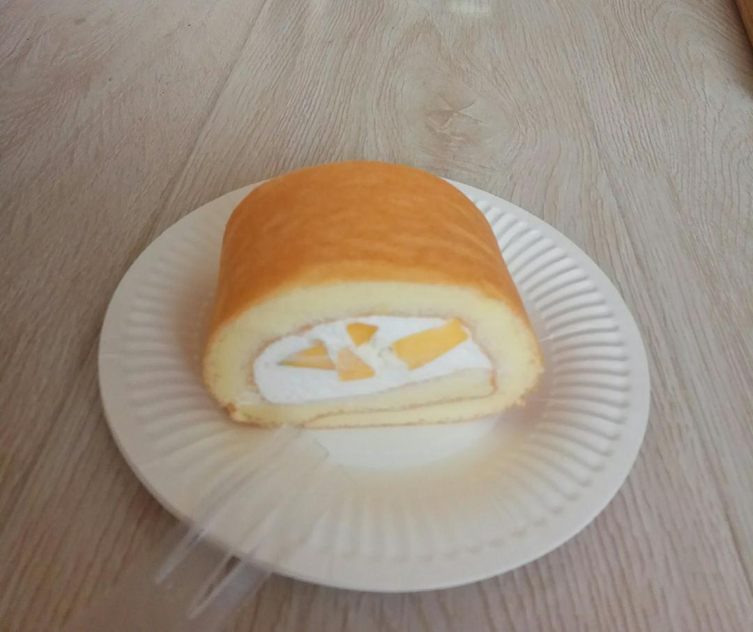 芒果蛋糕卷（详细的小四卷制作视频）