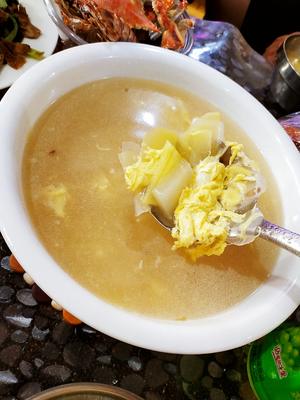 〈老黄瓜土豆汤〉，清清淡淡一碗汤。欣小厨 😉的做法 步骤10