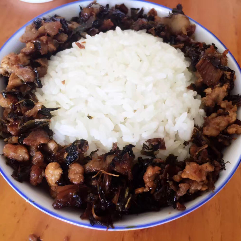 6做的梅干菜肉末饭