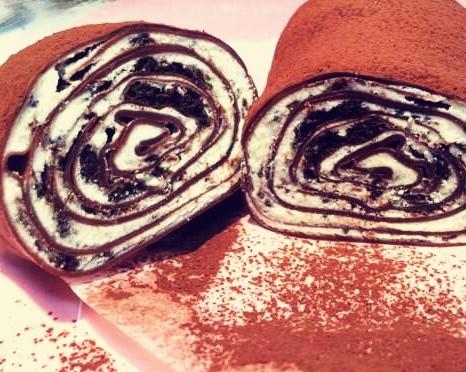 巧克力毛巾卷的做法