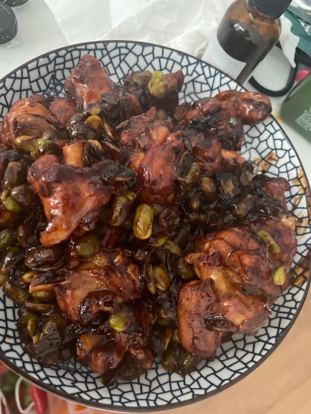 【毛豆烧鸡】