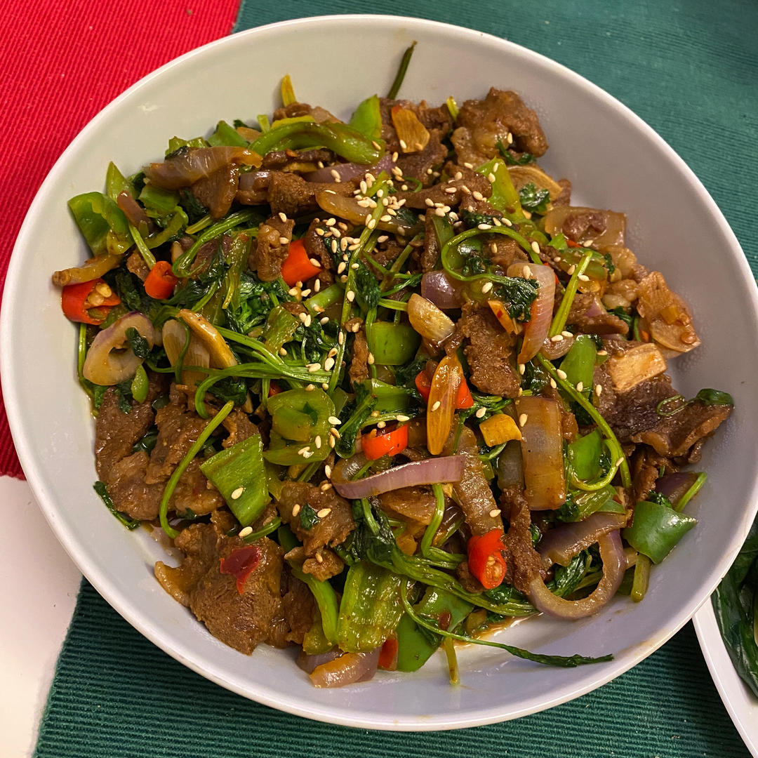 小炒黄牛肉（湘菜）