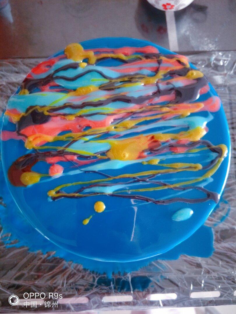 ［梦幻星空慕斯蛋糕］镜面蛋糕