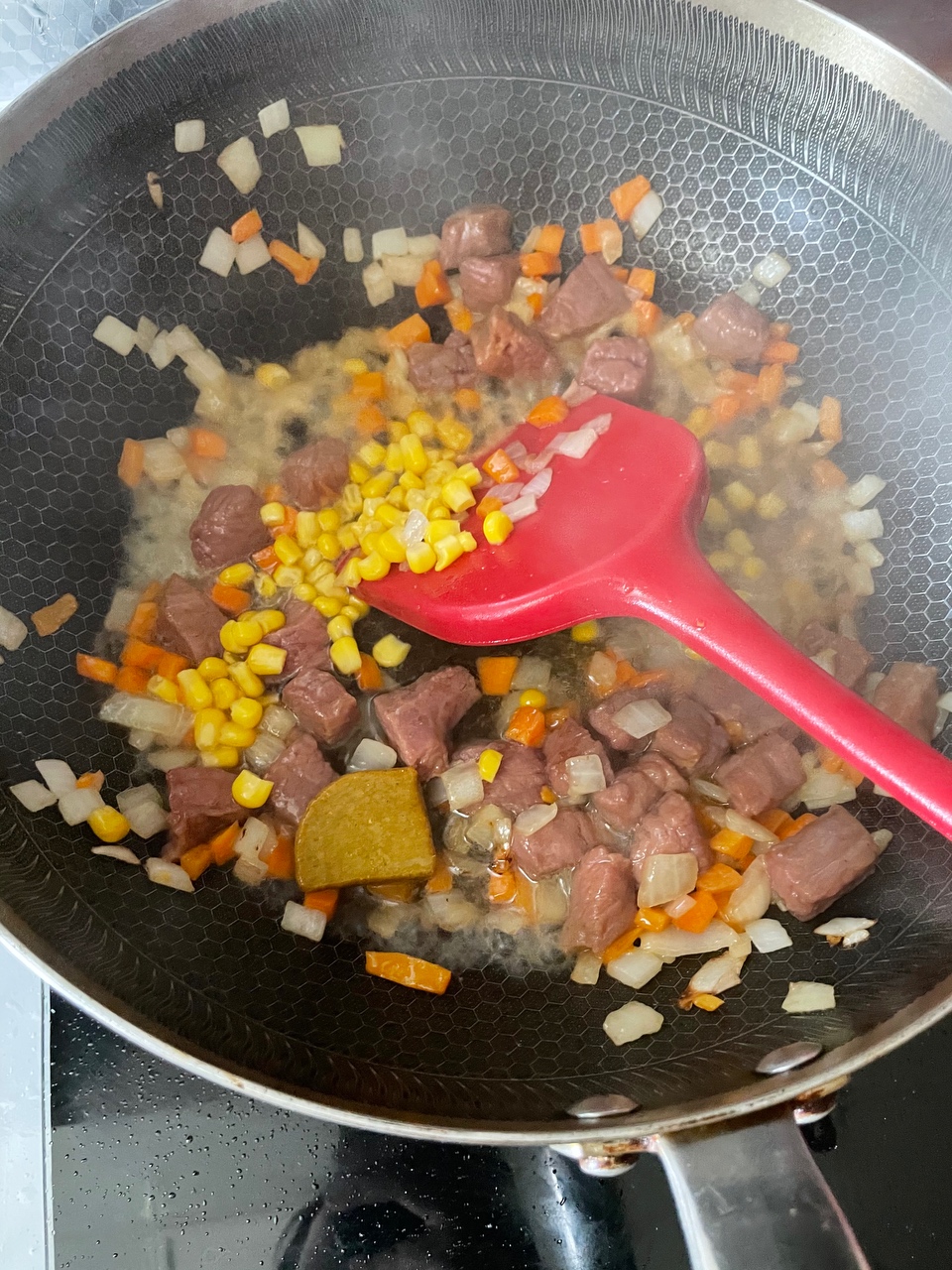 咖喱牛肉焗饭的做法 步骤5
