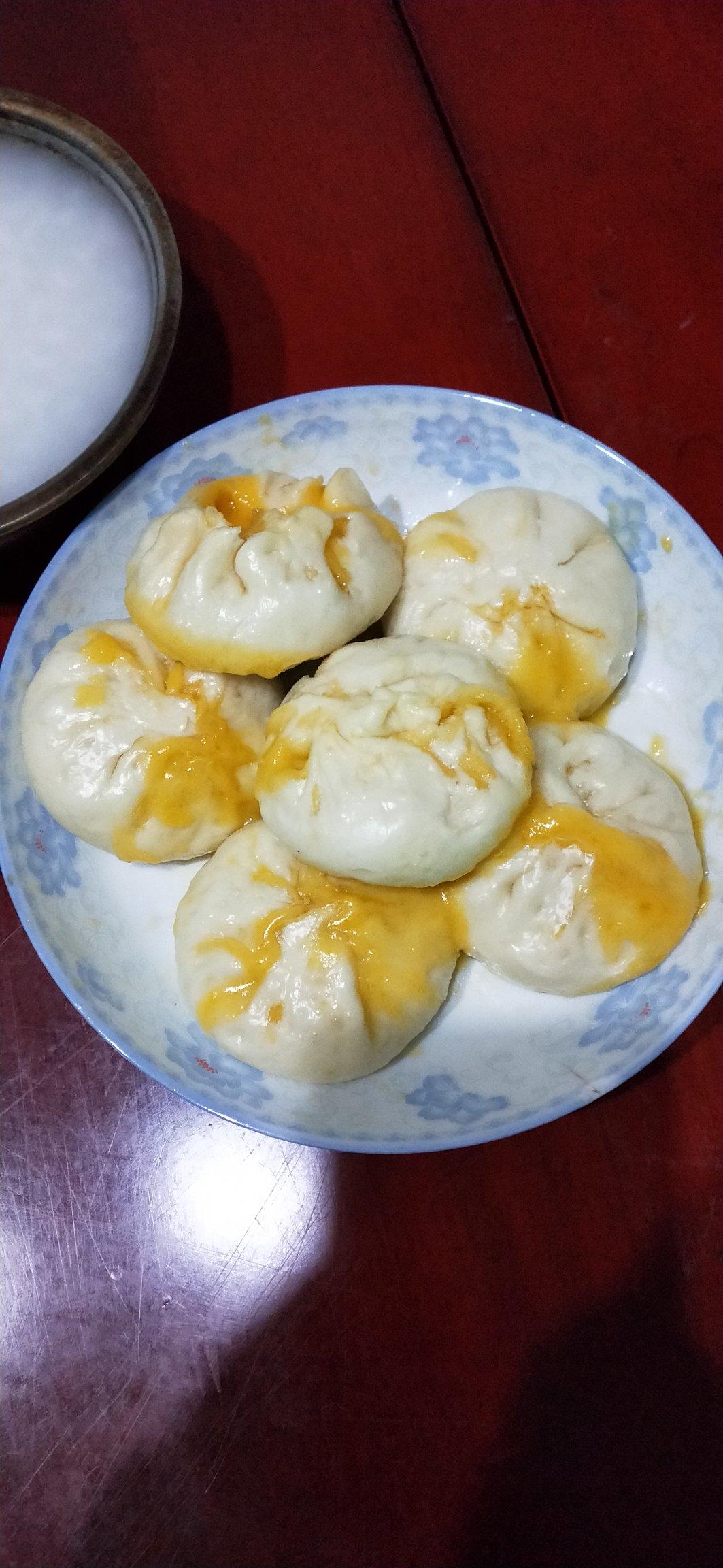 绝对会流芯的薄皮奶黄流沙包