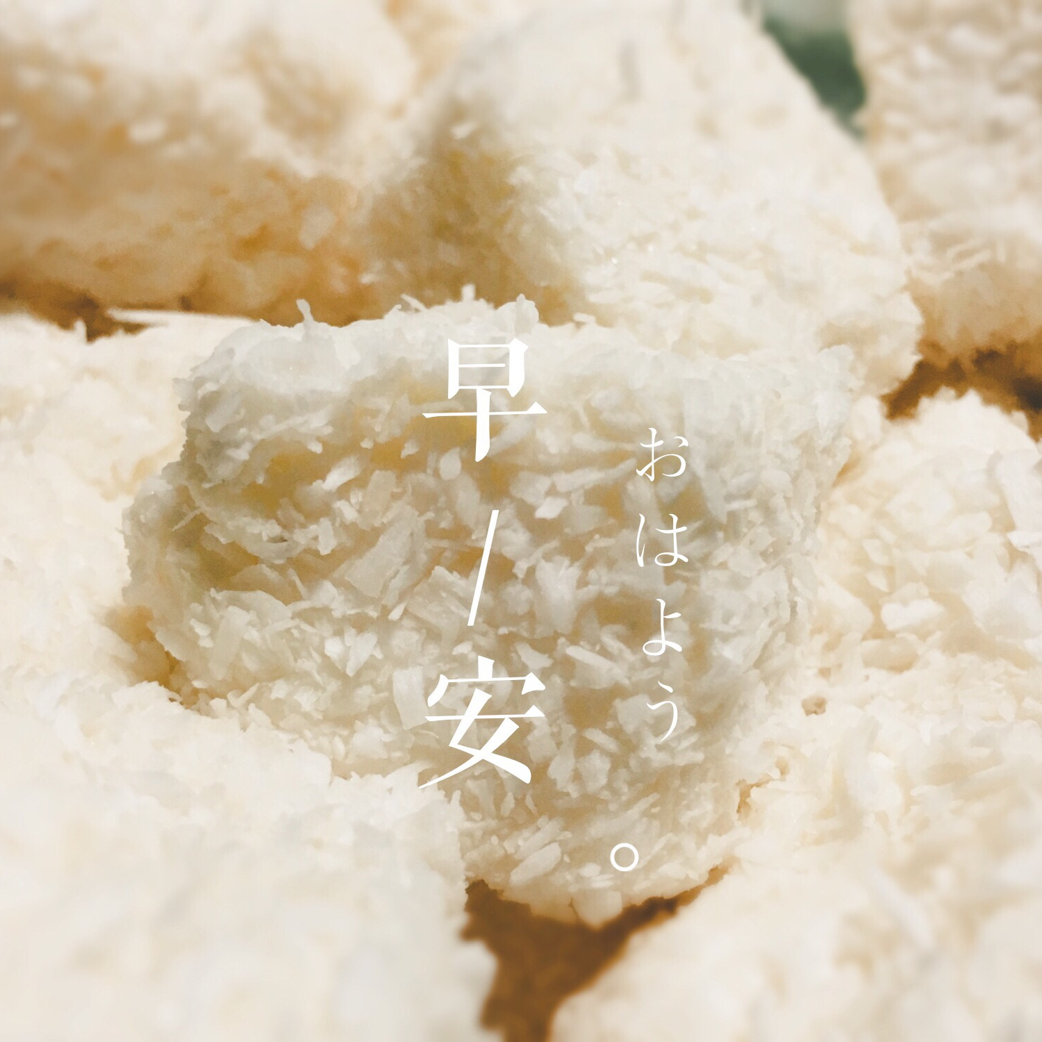 椰丝牛奶小方--椰浆版