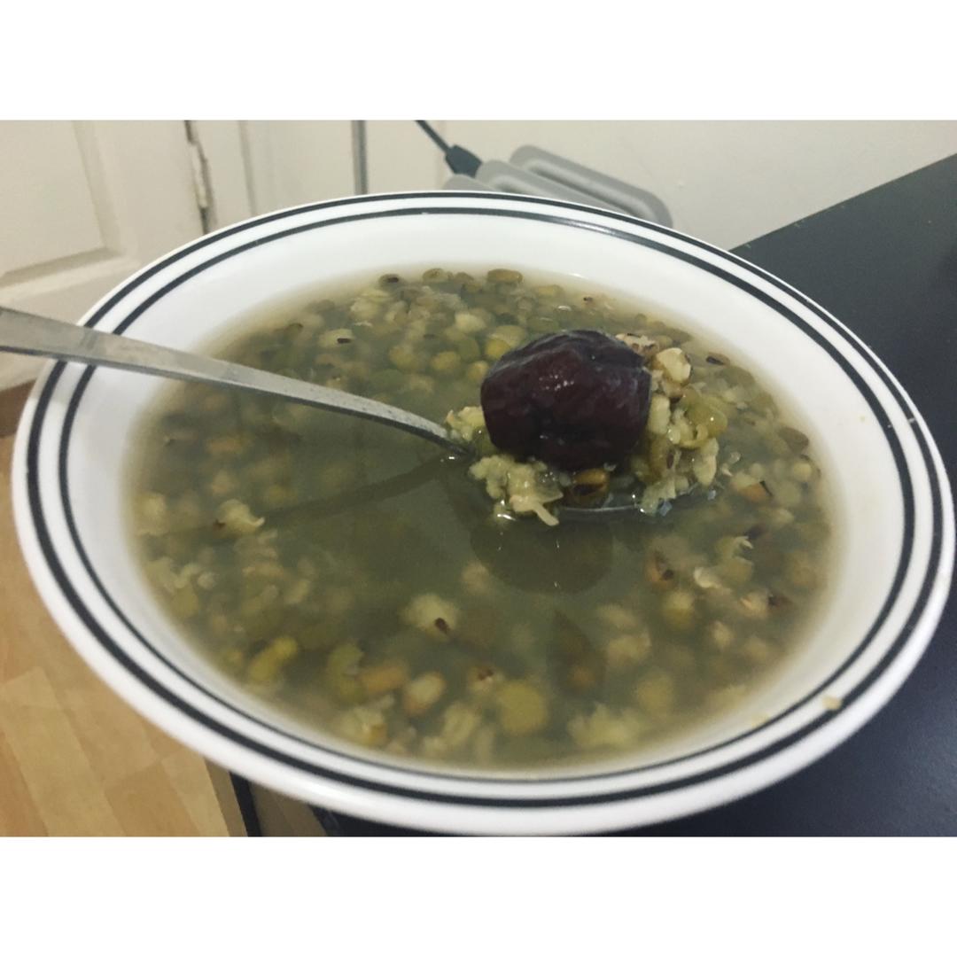 高压锅版清凉解暑绿豆汤