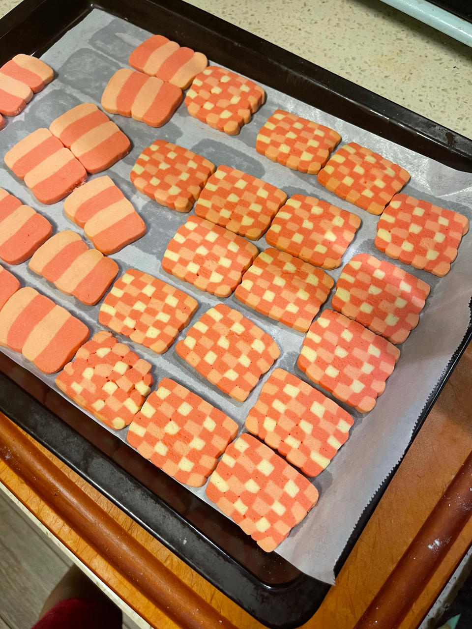 ins风格子心形饼干