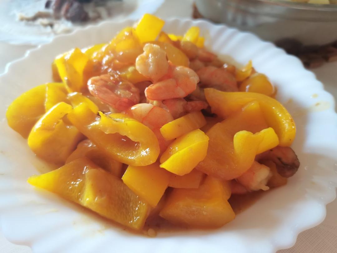 青椒炒虾