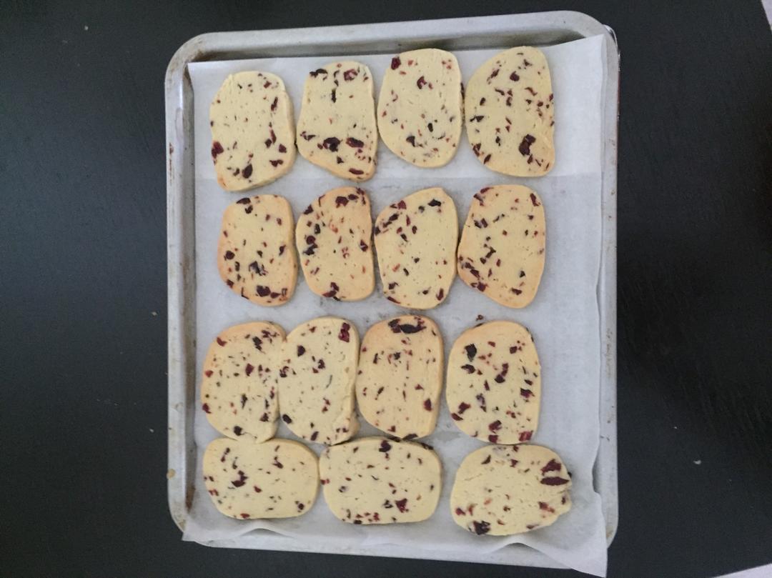 低糖少油版蔓越莓饼干