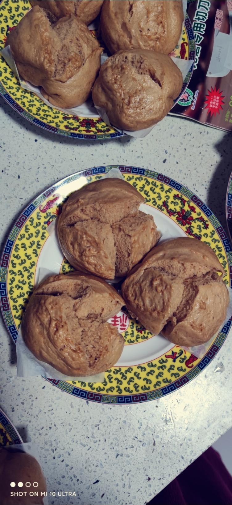 妥妥的红糖开花馒头