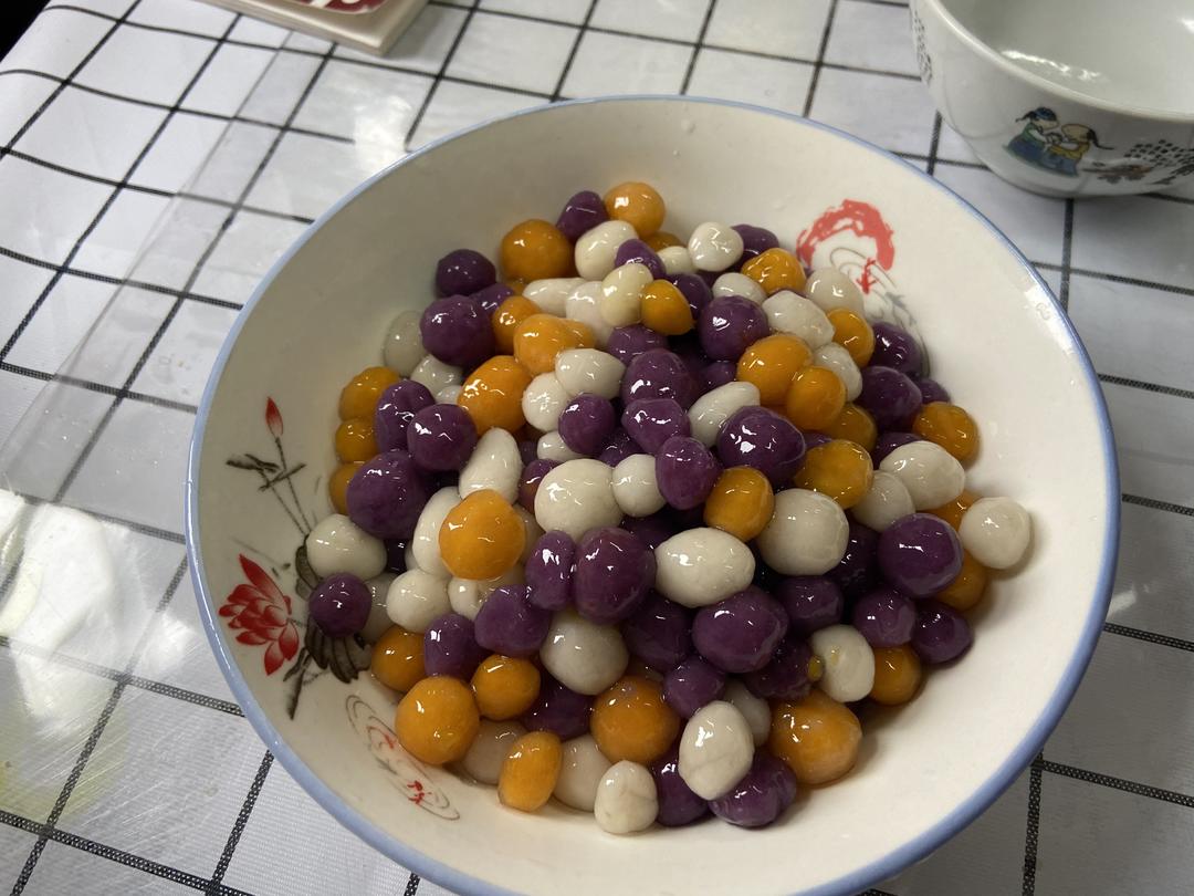 三色芋圆奶茶（0基础也可以做）