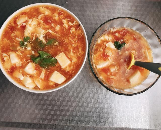 番茄豆腐汤🍅的做法