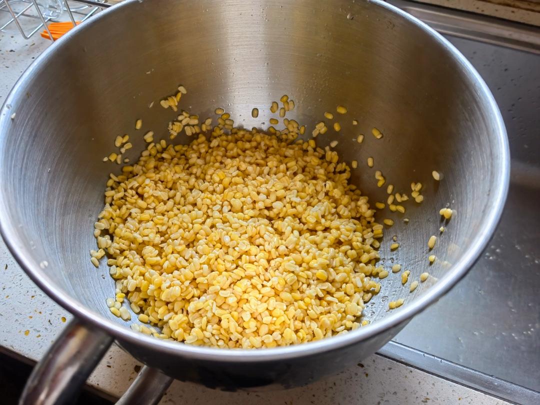 绿豆糕（不炒馅～也可当面包馅、冰皮月饼馅）