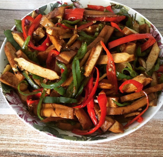 青椒炒豆腐干
