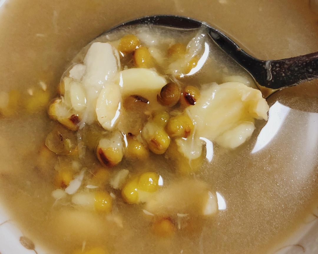 莲子百合绿豆糖水的做法