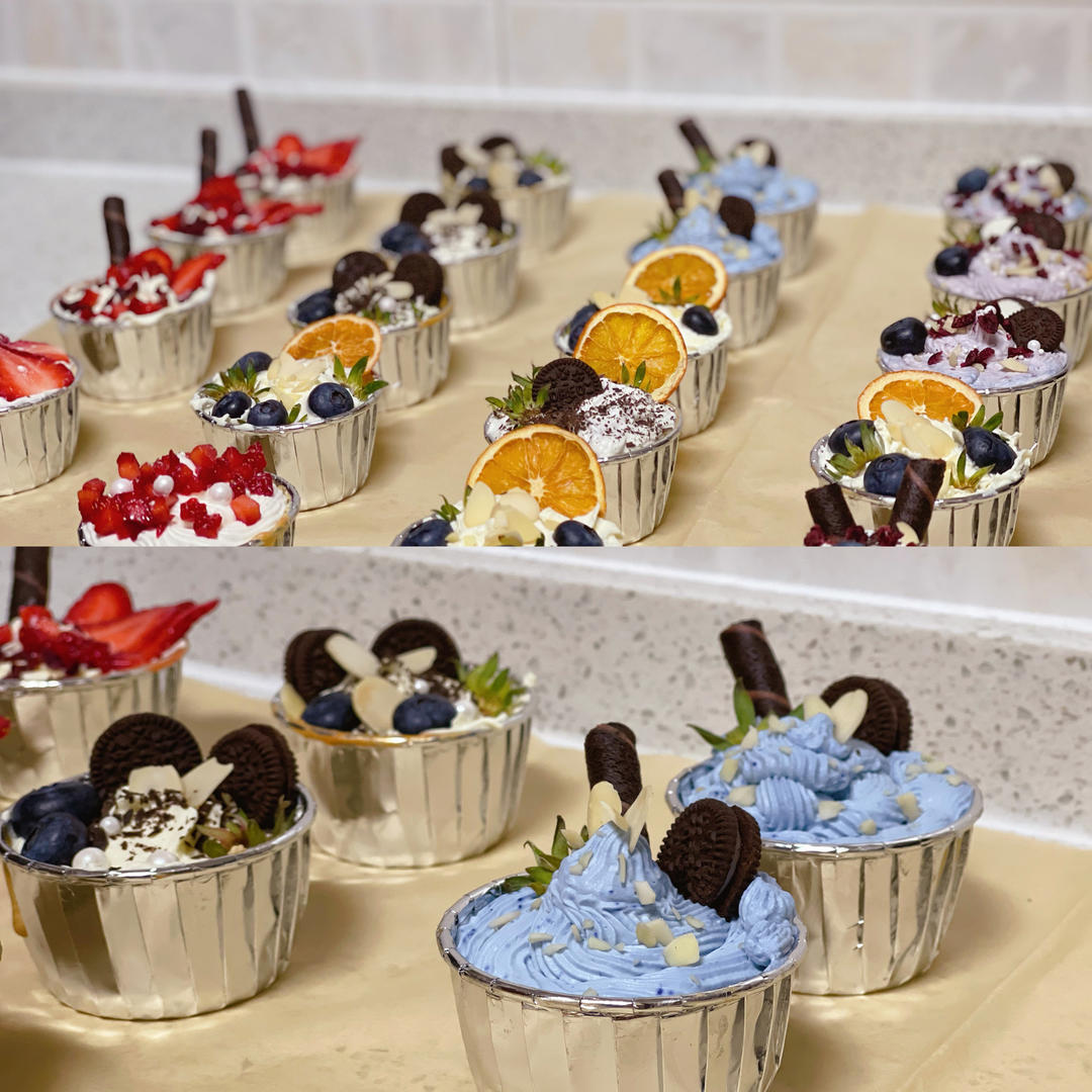 高颜值奶油纸杯蛋糕杯子蛋糕（附教程）