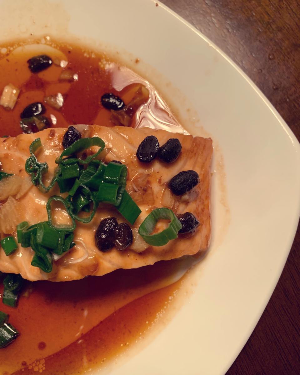 蒜蓉豆豉蒸三文鱼