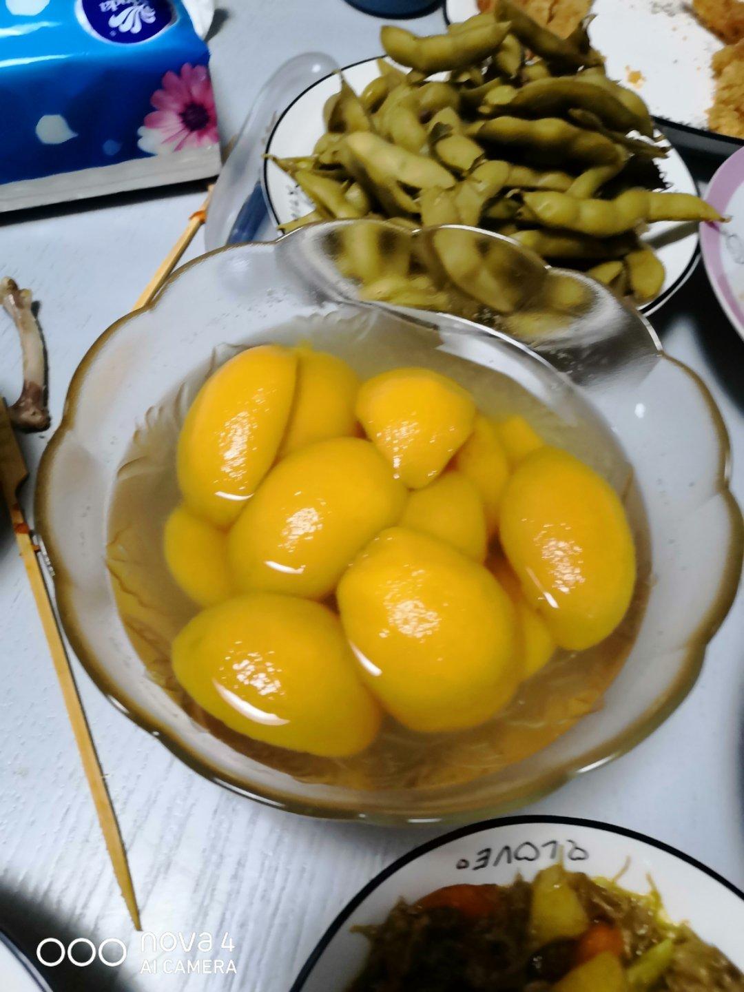 超简单的黄桃罐头