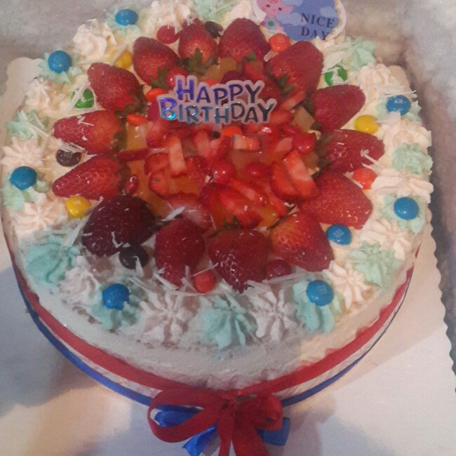 鲜奶油水果蛋糕