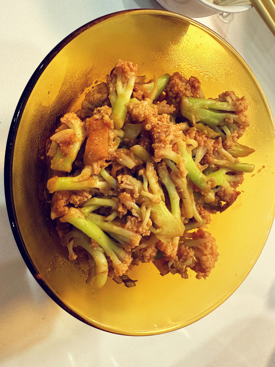 有机花菜炒西红柿