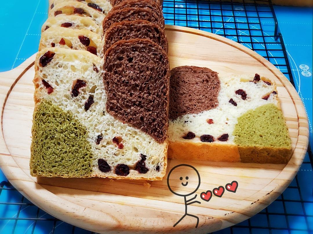 蔓越莓三色吐司
