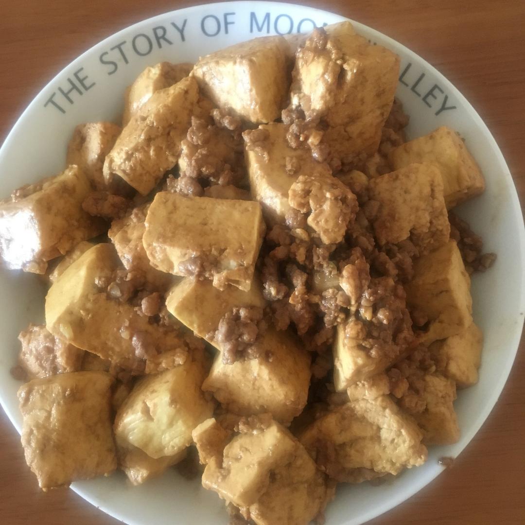 肉末烧豆腐