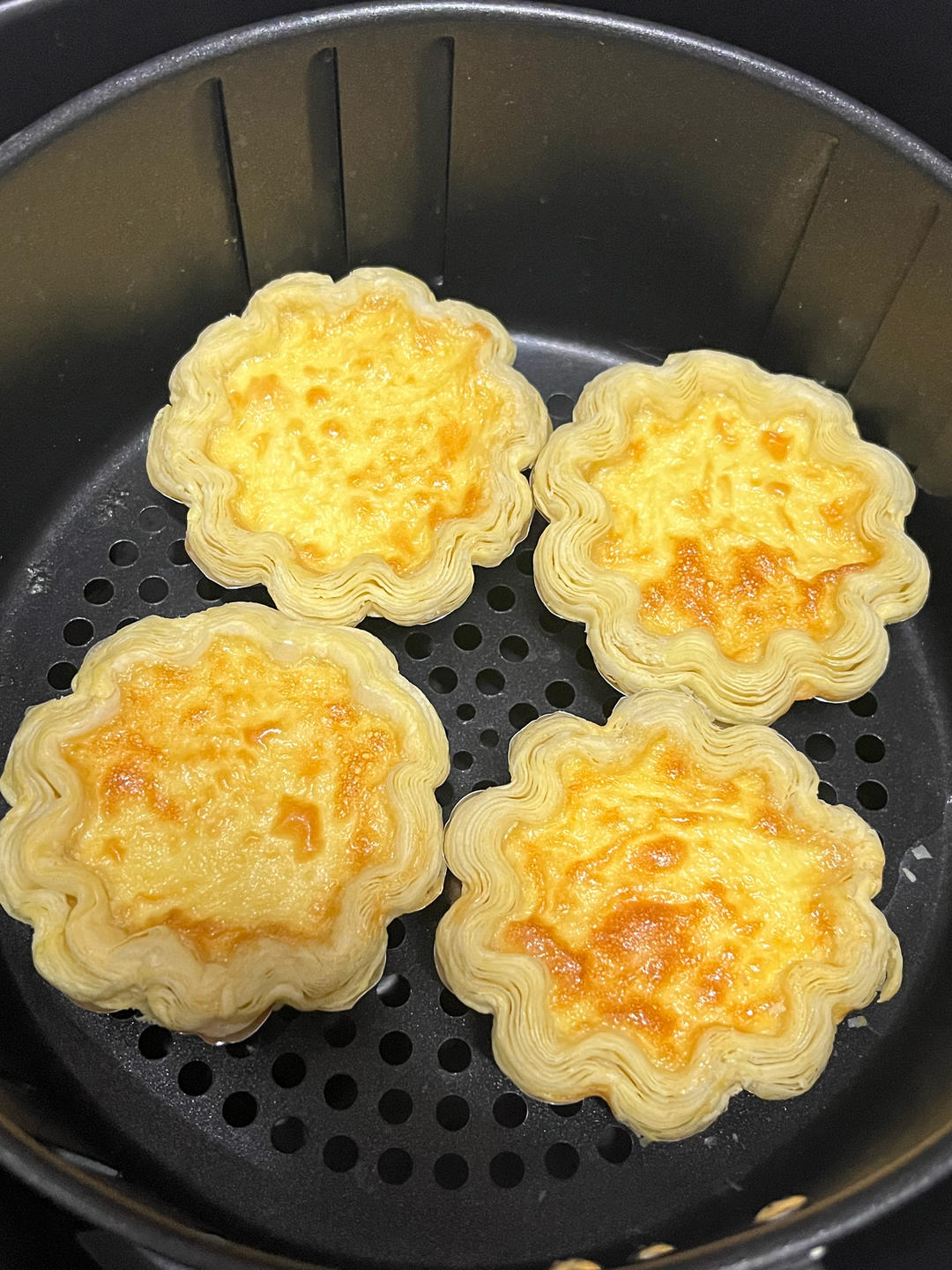 空气炸锅版全蛋葡式蛋挞『秒杀KFC』悠伴空气炸锅