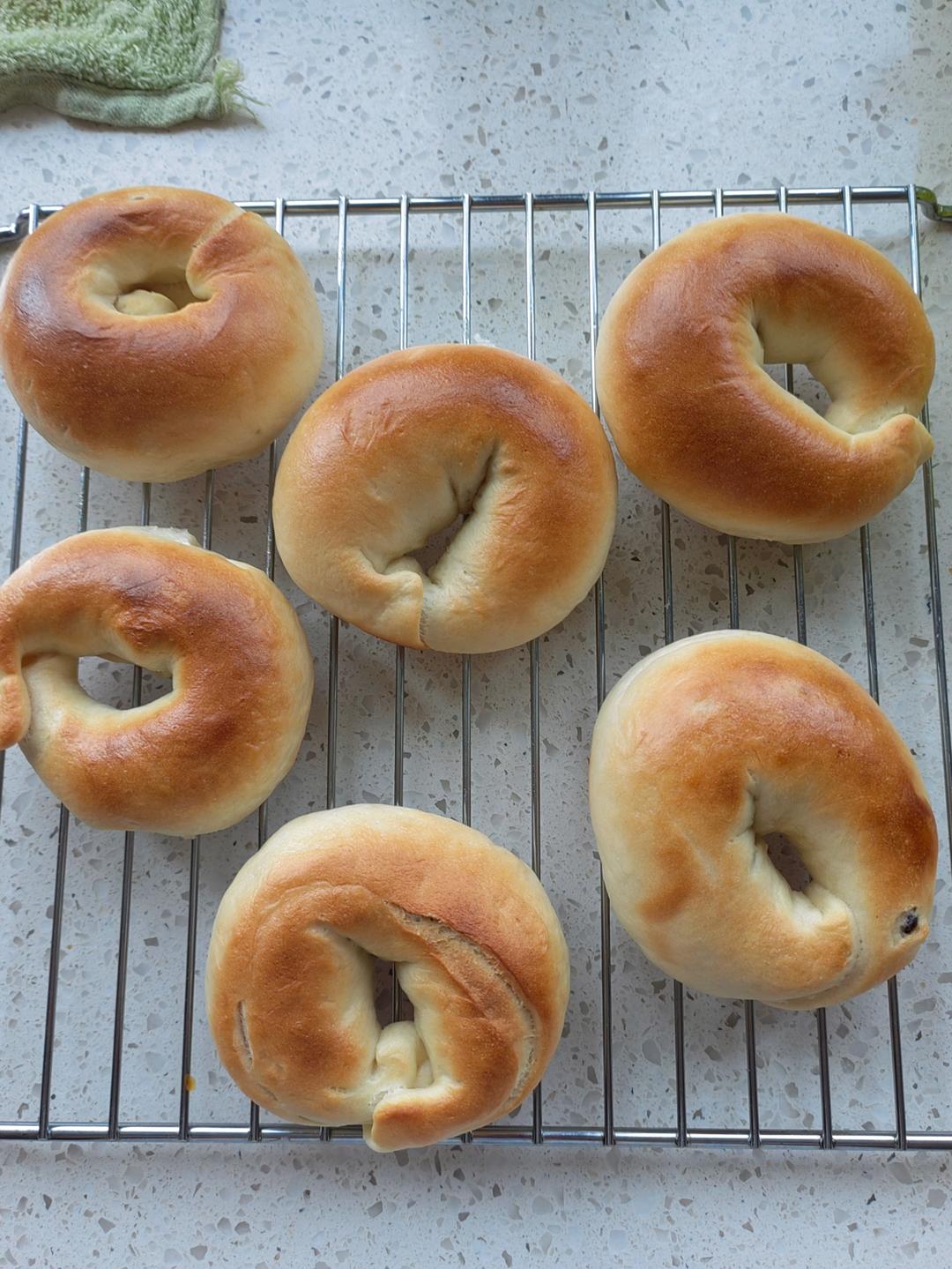 基础奶香贝果&蜜豆乳酪贝果