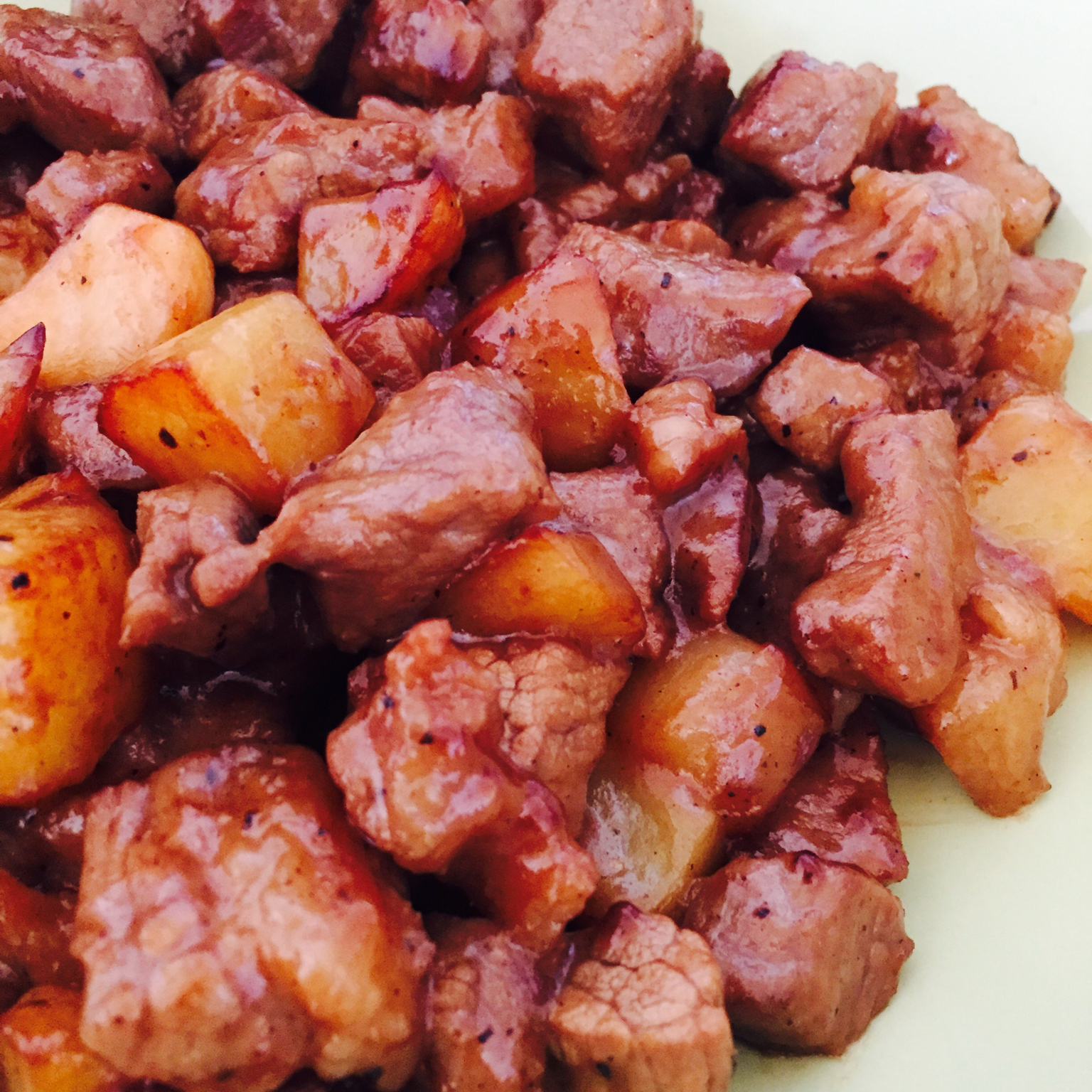 黑蒜子牛肉粒
