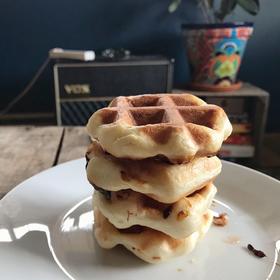 【华夫饼】没烤箱也能做的快手面包