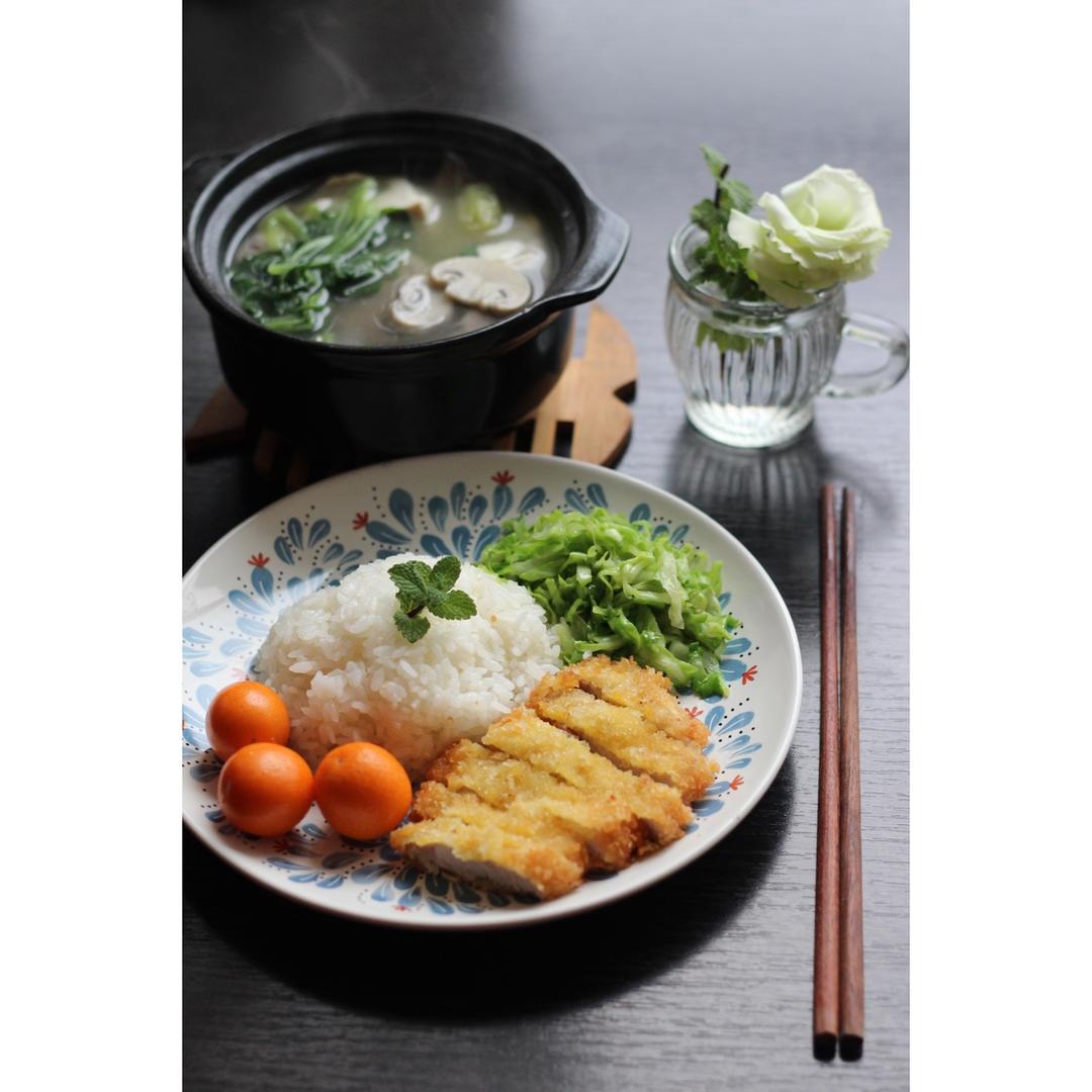 日式炸猪排+乌冬面