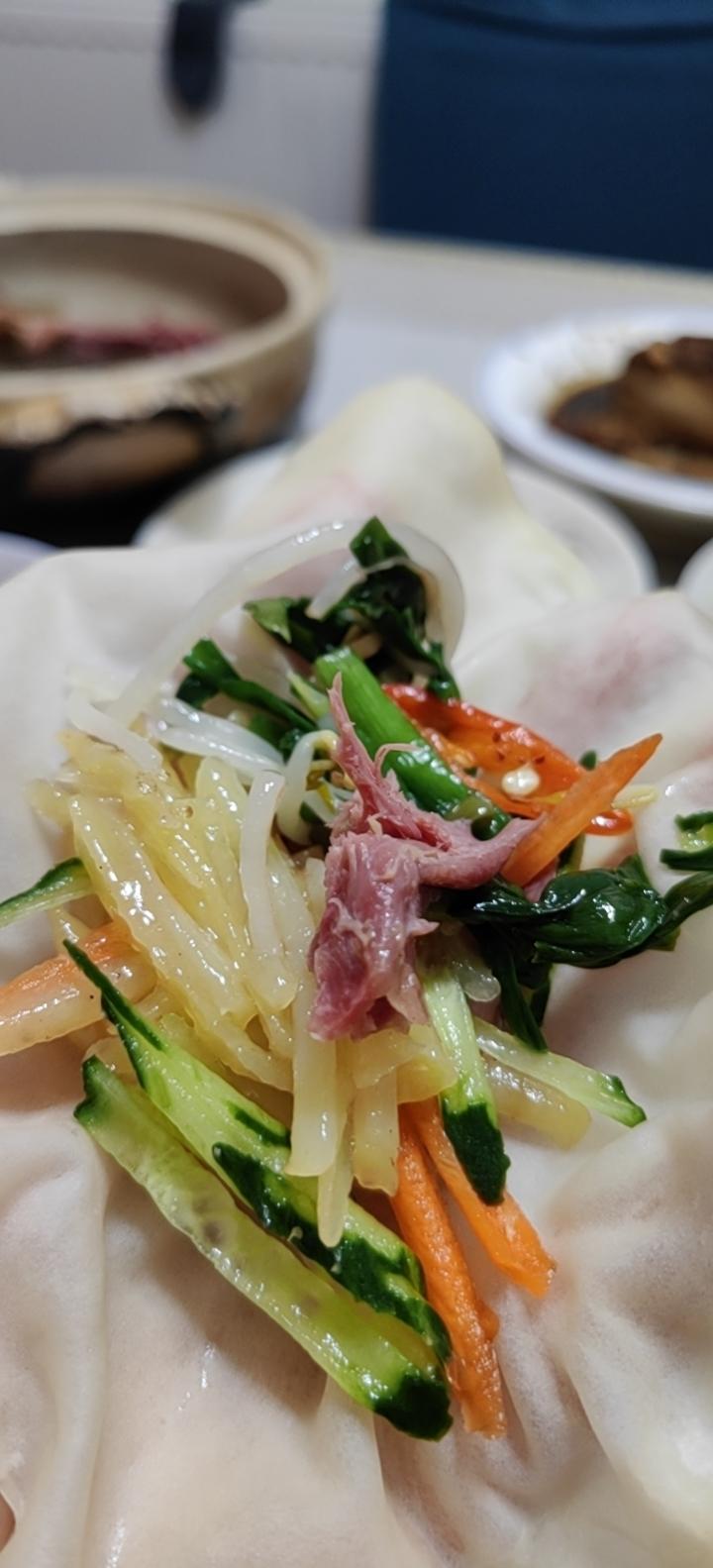 春饼及配菜（饺子皮版）
