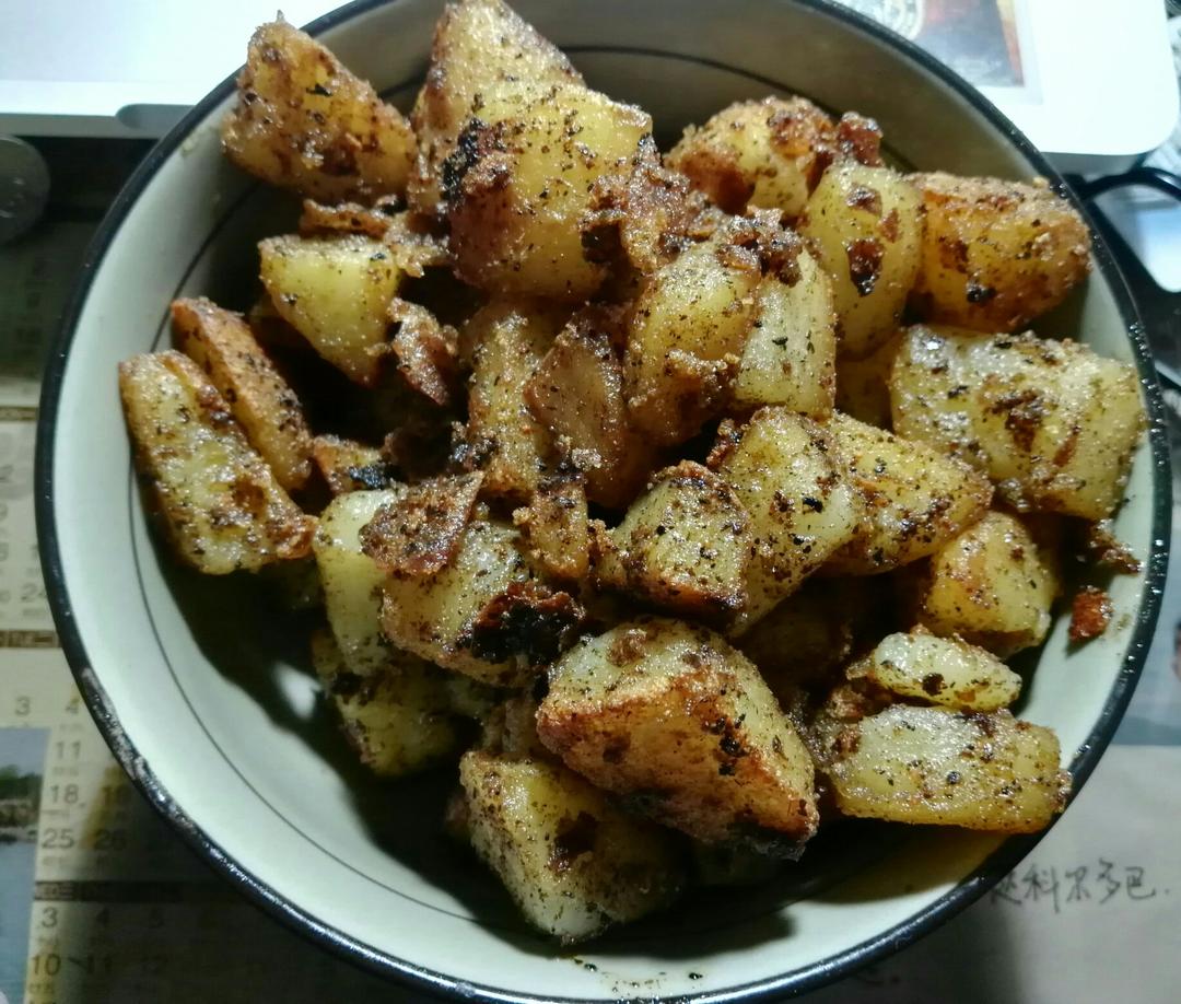 孜然土豆 复制路边的美味
