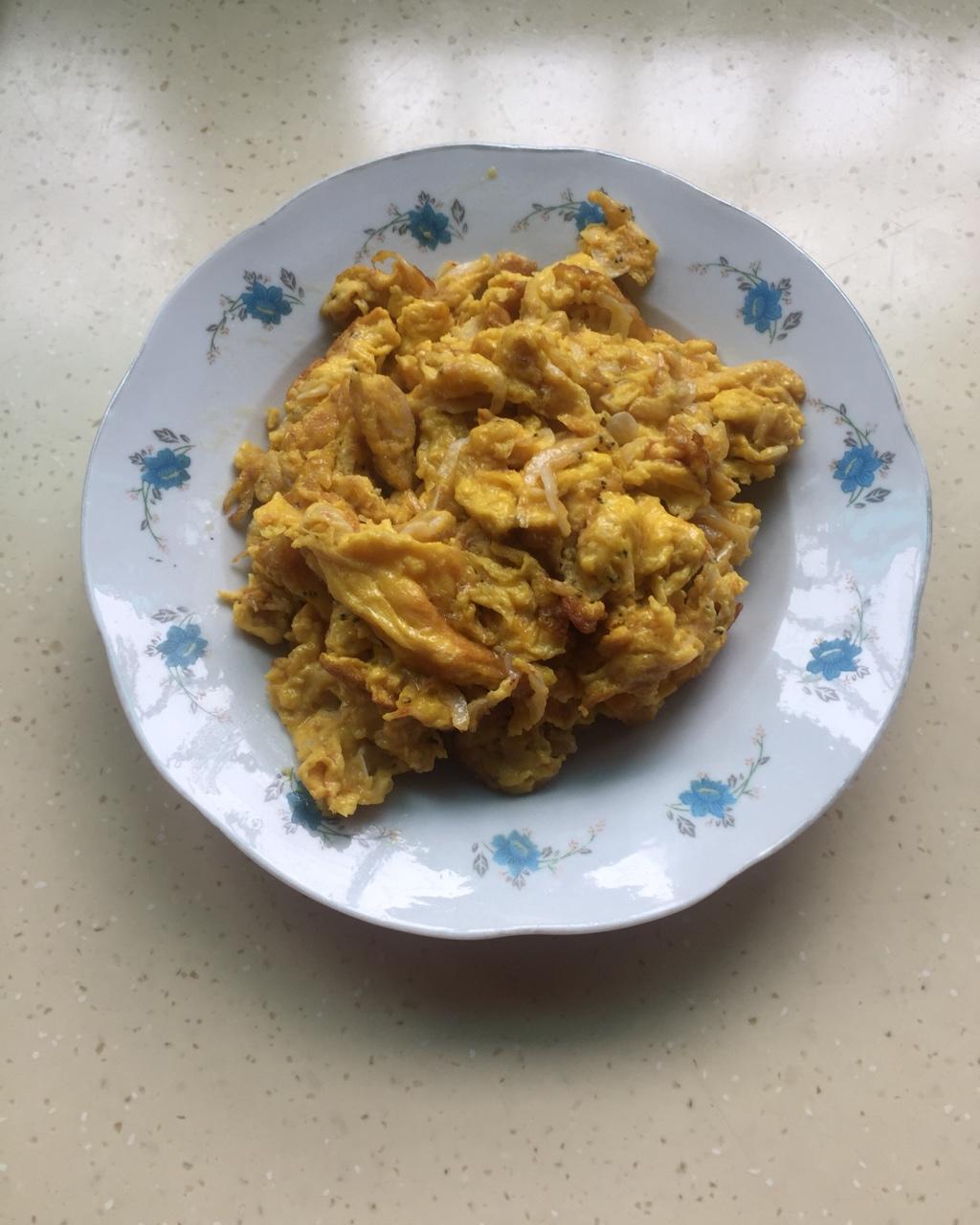 虾皮豆腐炒蛋
