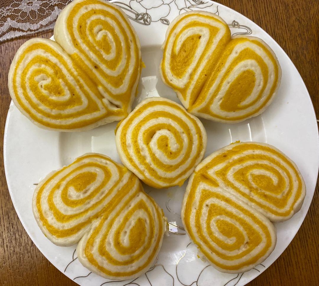 Q弹心形南瓜馒头
