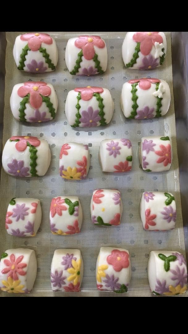 馒头｜紫色浪漫系的💜marimekko印花刀切馒头