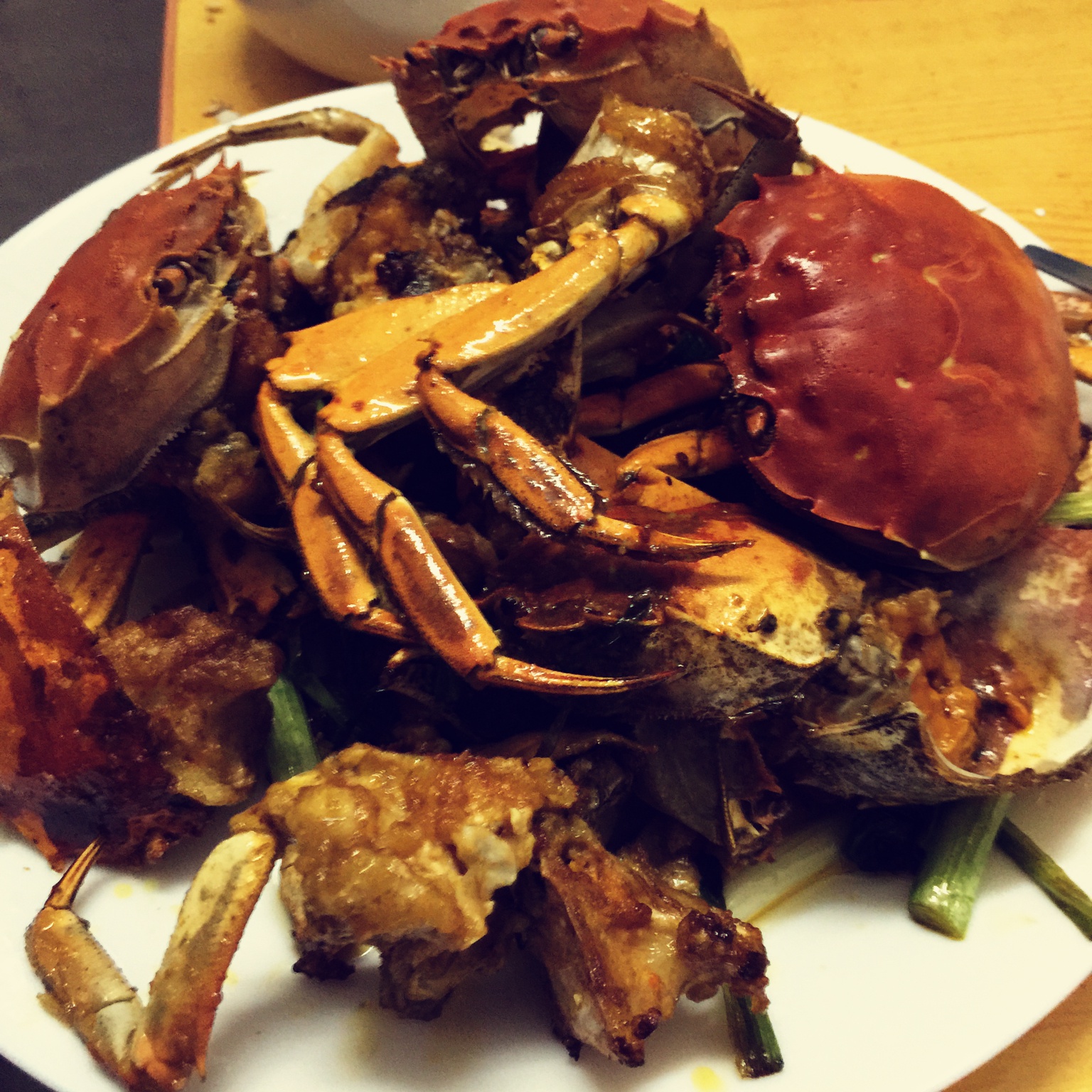 葱姜炒蟹 Fried Crabs