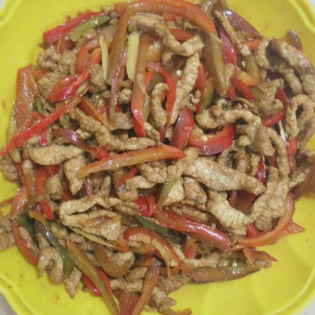 红椒肉丝（甜椒肉丝）