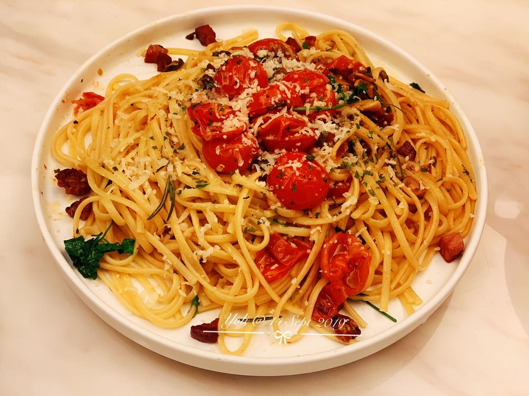 培根番茄意大利面