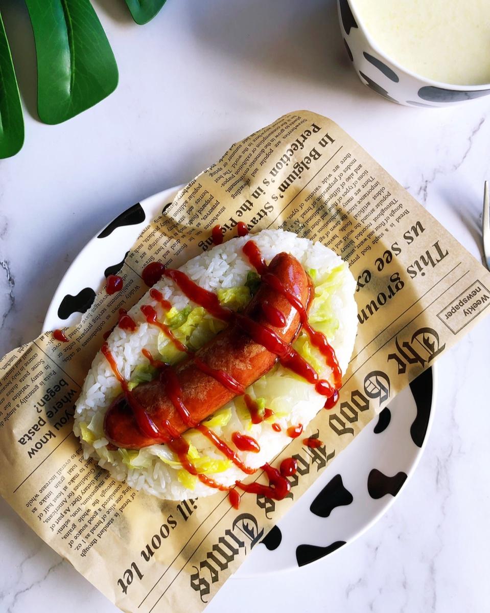 儿童饭团便当（热狗🌭️饭团➕玉米🌽汁）